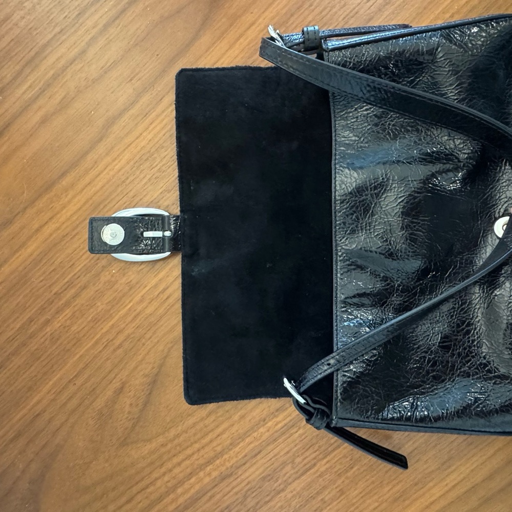 Staud Harlow Black Leather Shoulder Bag - Picture 5 of 7